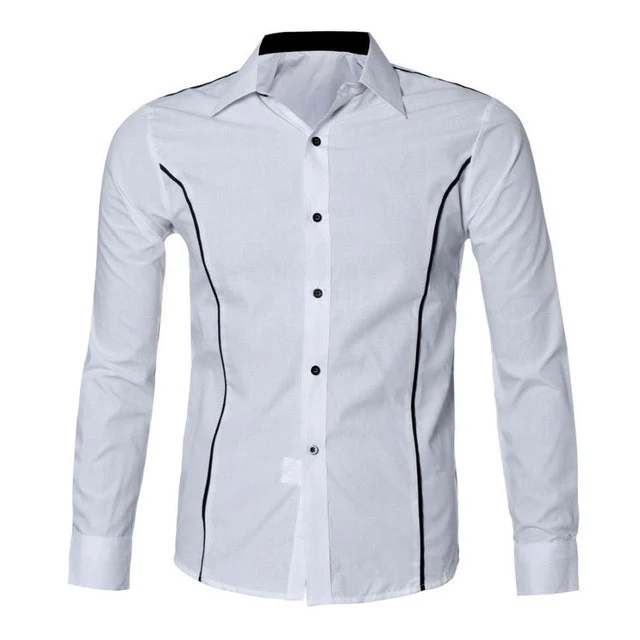 JECKSION Luxury Mens Shirts 2016 Fashion Slim Fit Stylish Shirts Casual Long Sleeve Tops New #LYW - Image 3