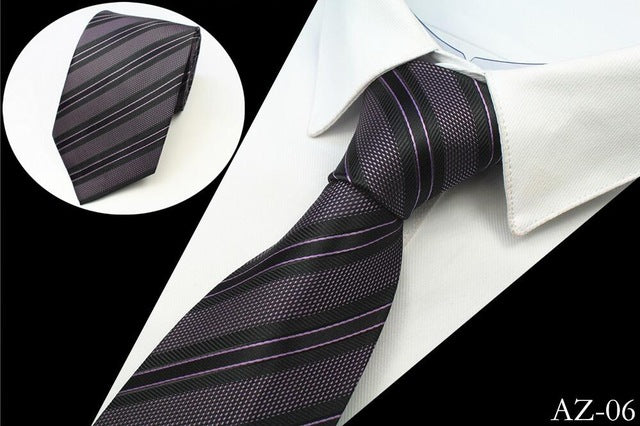 JEMYGINS New Design 100% Silk Men Tie 8cm Striped Classic Business Neck Tie For Men Suit For Wedding Party Necktie Factory Sale - Image 4